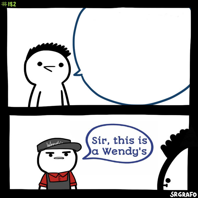 Wendies Blank Meme Template