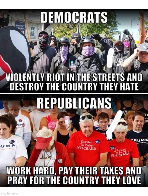 The differences are obvious… | image tagged in political meme,democrats,republicans,big difference,love and hate | made w/ Imgflip meme maker
