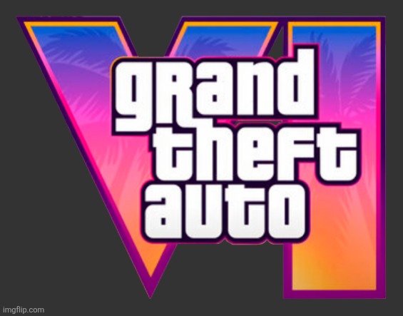 GTA 6 logo | image tagged in gta 6 logo | made w/ Imgflip meme maker