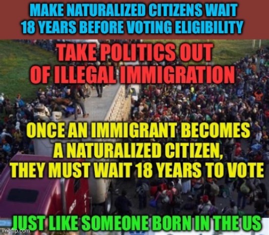Take politics out of immigration | image tagged in gifs,illegal immigration,voter fraud,democratic socialism,democrats | made w/ Imgflip meme maker