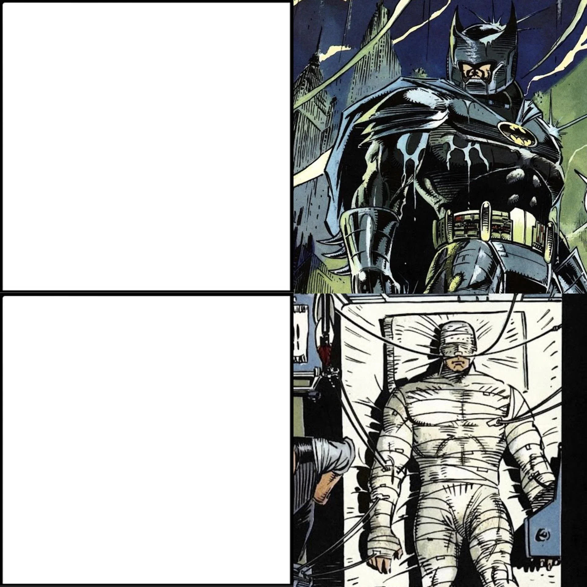 Bat ouch Blank Meme Template