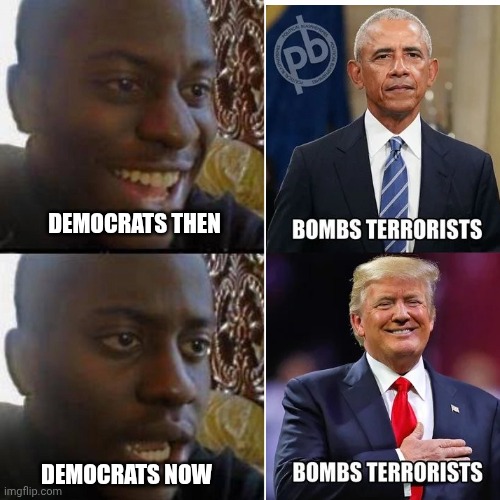 Yes No guy | DEMOCRATS THEN DEMOCRATS NOW | image tagged in yes no guy | made w/ Imgflip meme maker