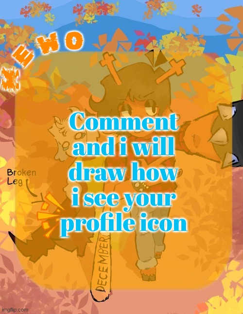 only custom icons | Comment and i will draw how i see your profile icon | image tagged in mewo's dess template | made w/ Imgflip meme maker