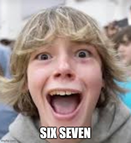 6 7 Kid | SIX SEVEN | image tagged in 6 7 kid | made w/ Imgflip meme maker