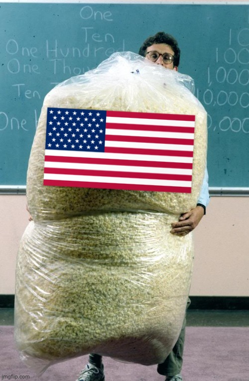 Giant bag of popcorn | image tagged in giant bag of popcorn | made w/ Imgflip meme maker