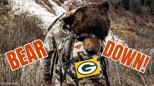 Bear Down | image tagged in gifs,bear down,packers beat bears | made w/ Imgflip images-to-gif maker