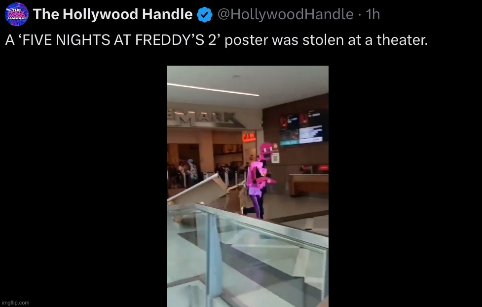 purple guy just stole a fnaf poster ❗️ | made w/ Imgflip meme maker