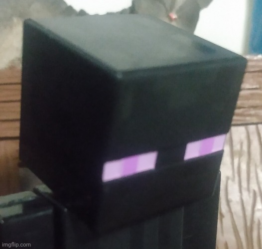 Nah, Wizard don't hate me because I've got a grimoire, maybe if you got rid of that fire-ball spell you might get some fair maid | image tagged in enderman stare | made w/ Imgflip meme maker
