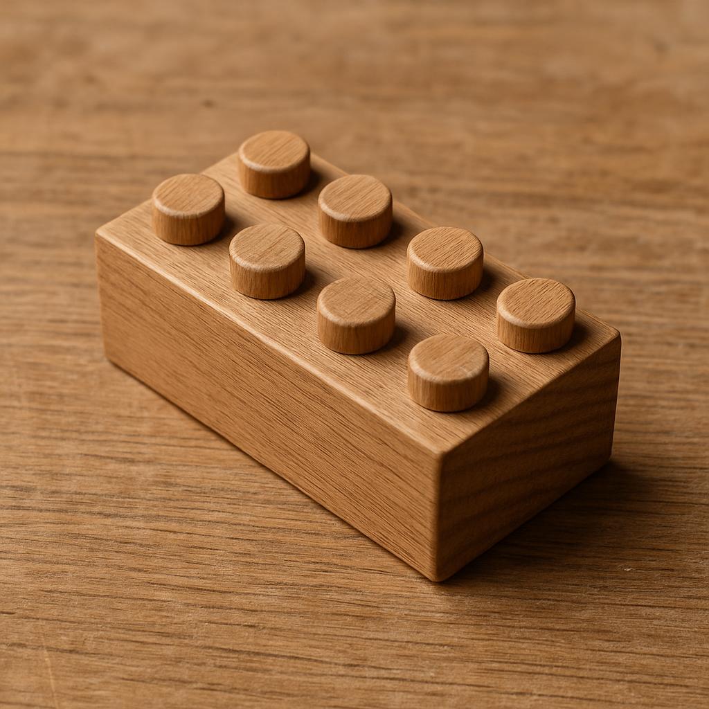 Wooden Lego piece Blank Meme Template