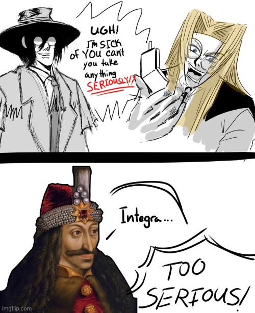 I love Hellsing Ultimate | made w/ Imgflip meme maker