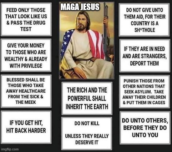 Maga Jesus | MAGA JESUS | image tagged in jesus christ,maga,donald trump | made w/ Imgflip meme maker