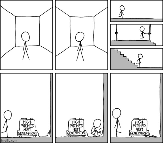 "Why did we even have that thing?" | image tagged in high-pitched,hum,generator,machine,unplug,tinnitus | made w/ Imgflip meme maker