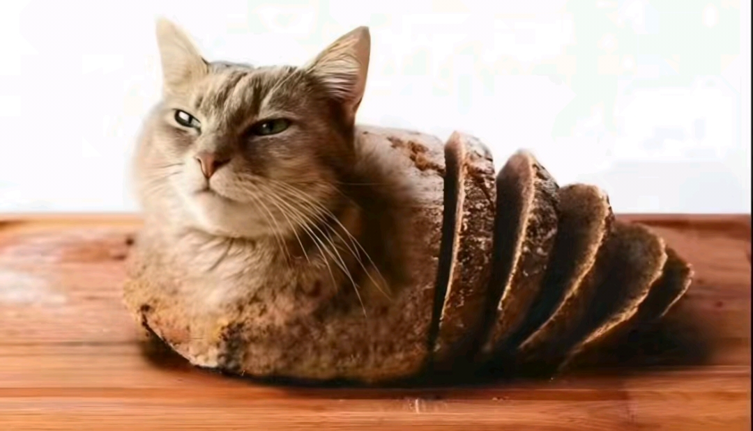 Cat Bread Blank Meme Template