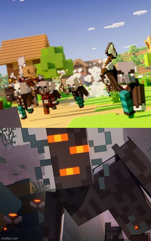 image tagged in illagers,the creaking | made w/ Imgflip meme maker