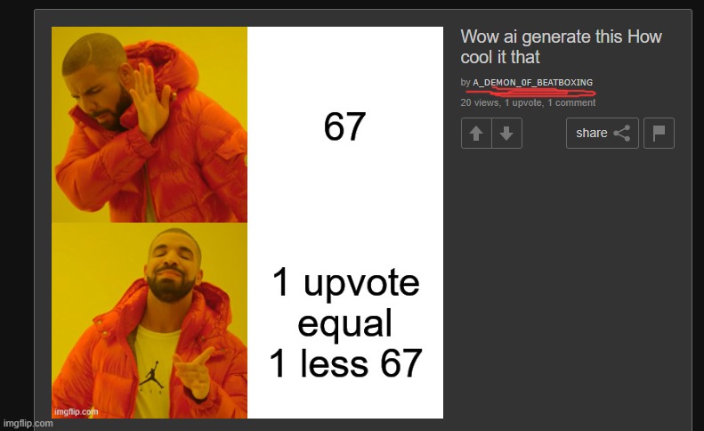 whoever it is, i recommend ignoring his posts and comments. might be trying to ragebait us with his pro-AI shit | made w/ Imgflip meme maker