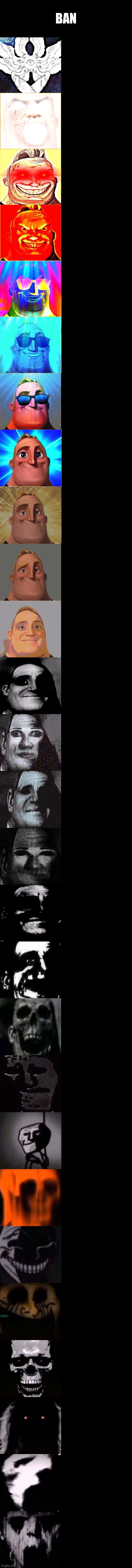 Mr Incredible becoming Canny to Uncanny | BAN | image tagged in mr incredible becoming canny to uncanny | made w/ Imgflip meme maker