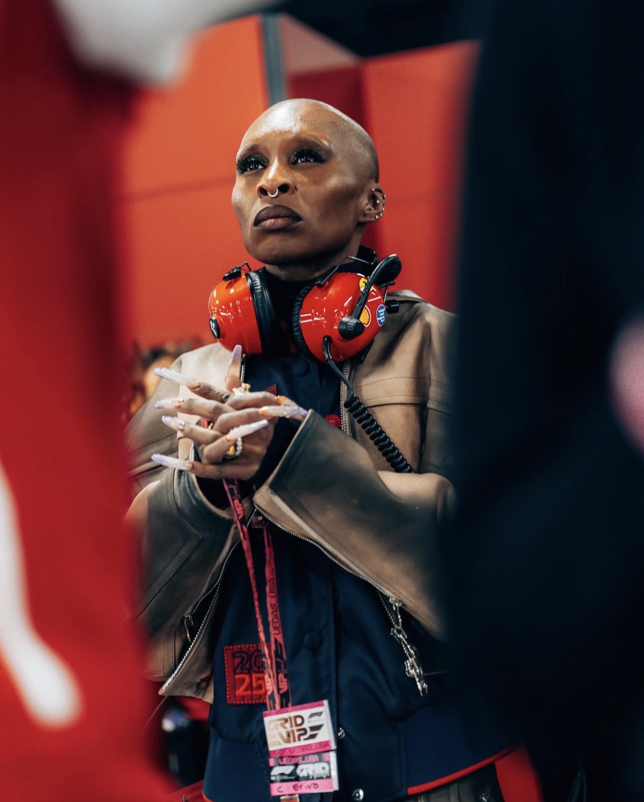 Erivo Dramatically Watching Blank Meme Template