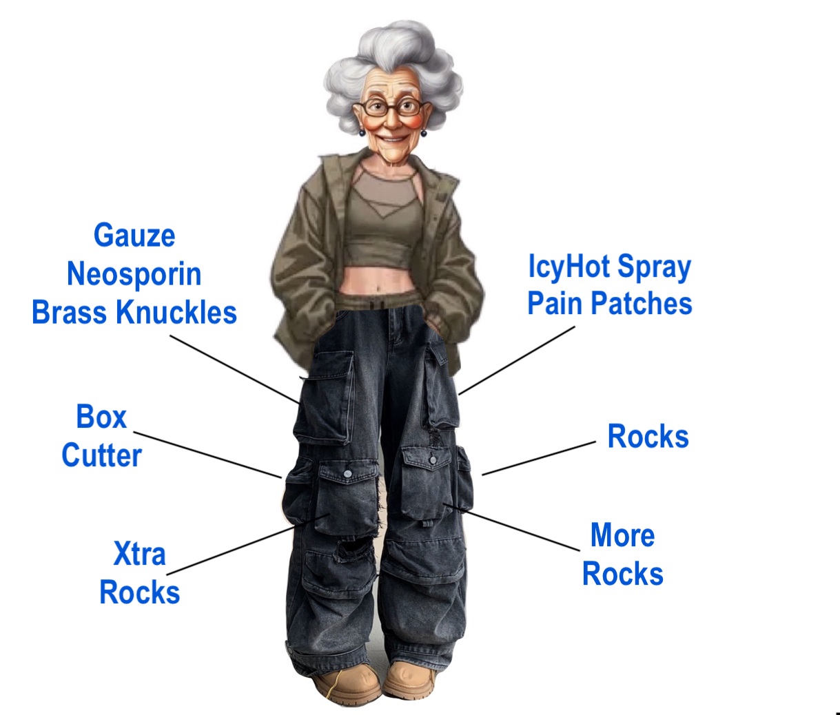 Popeil's Pocket Protest Pants Blank Meme Template