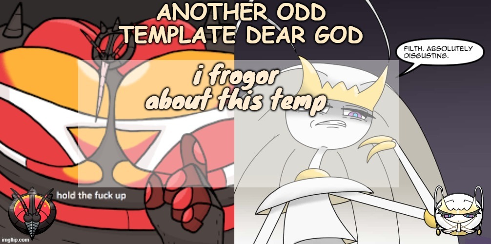 ANOTHER ODD ANNOUNCEMENT TEMPLATE DEAR GOD | i frogor about this temp | image tagged in another odd announcement template dear god | made w/ Imgflip meme maker