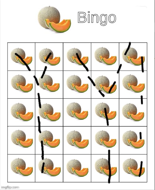 Let me be weird in peace | image tagged in cantaloupe bingo | made w/ Imgflip meme maker
