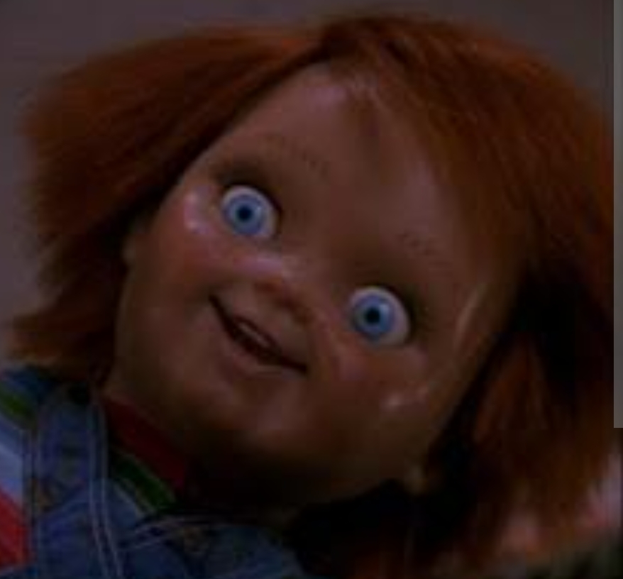 Chucky doesn't care Blank Meme Template