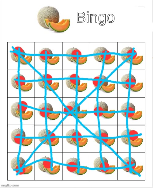 cantaloupe bingo | image tagged in cantaloupe bingo | made w/ Imgflip meme maker