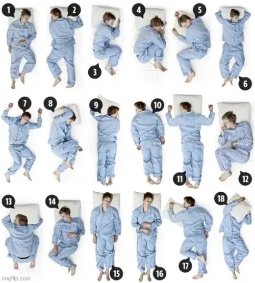 how do yall sleep? (i'd say 2 mostly) | made w/ Imgflip meme maker