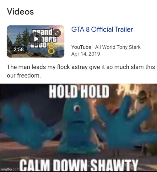 image tagged in calm down shawty | made w/ Imgflip meme maker