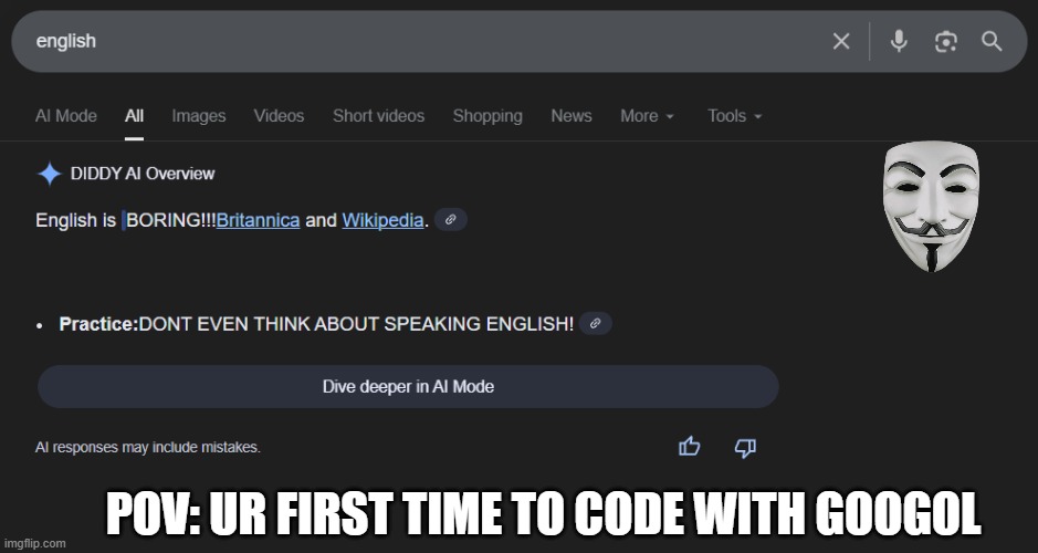inspecting googol! | POV: UR FIRST TIME TO CODE WITH GOOGOL | image tagged in inspect google,coding,exploiting,not hacking | made w/ Imgflip meme maker