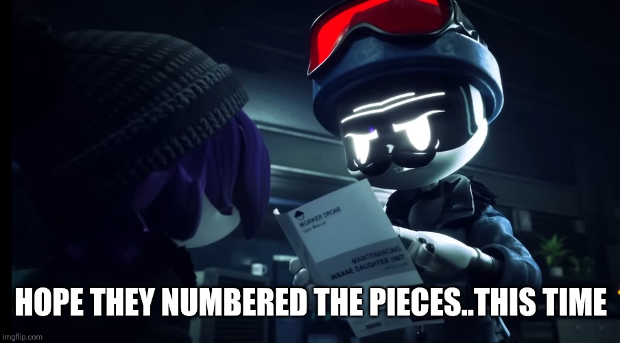 Khan doorman reading manuel | HOPE THEY NUMBERED THE PIECES..THIS TIME | image tagged in khan doorman reading manuel | made w/ Imgflip meme maker