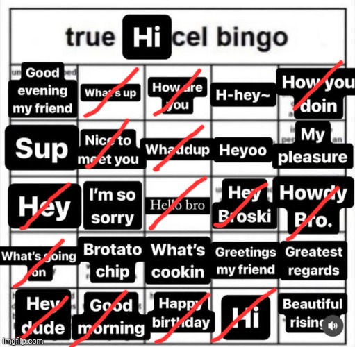 hicel bingo | image tagged in hicel bingo | made w/ Imgflip meme maker