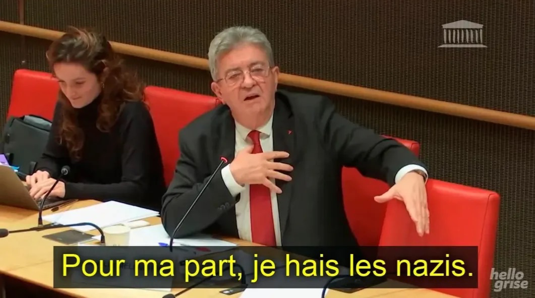 Melenchon hait les nazis Blank Meme Template