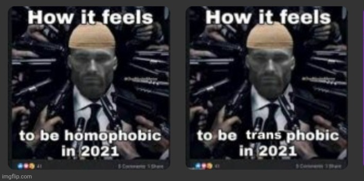 holy combination | image tagged in homophobic,transphobic | made w/ Imgflip meme maker