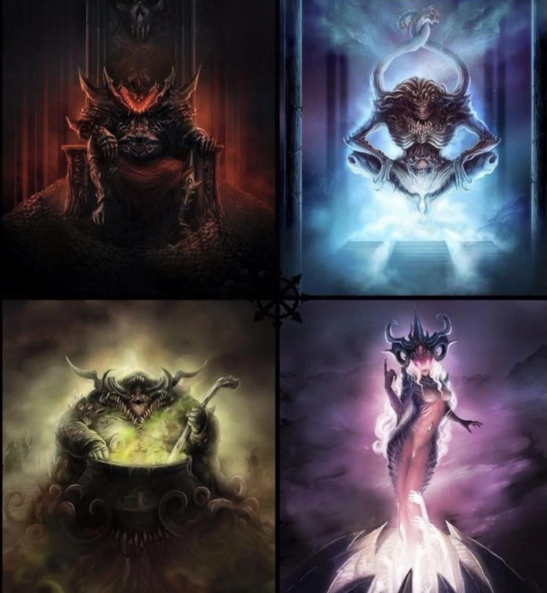 Chaos Gods Blank Meme Template