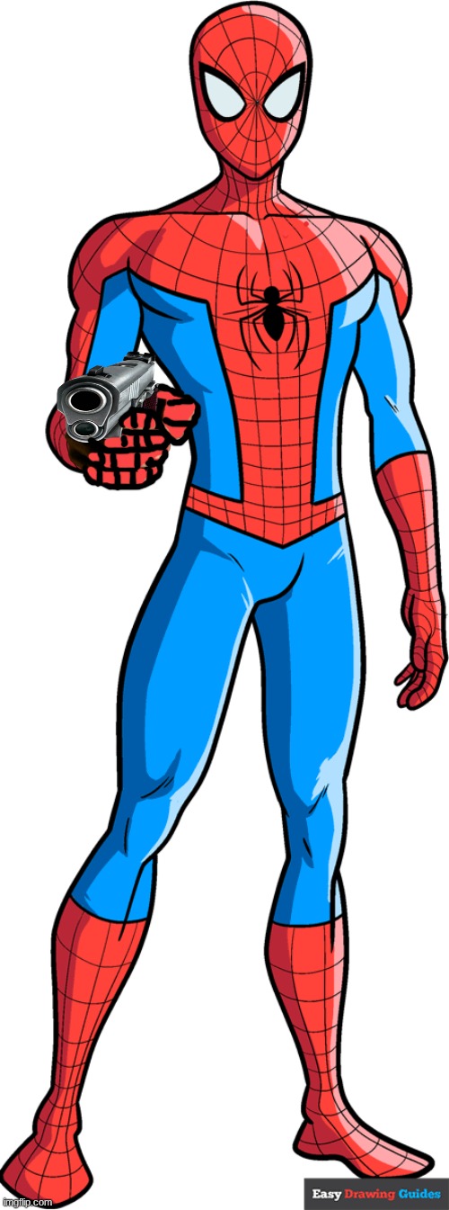goblin put em up | image tagged in spiderman,i have a glock 19 | made w/ Imgflip meme maker
