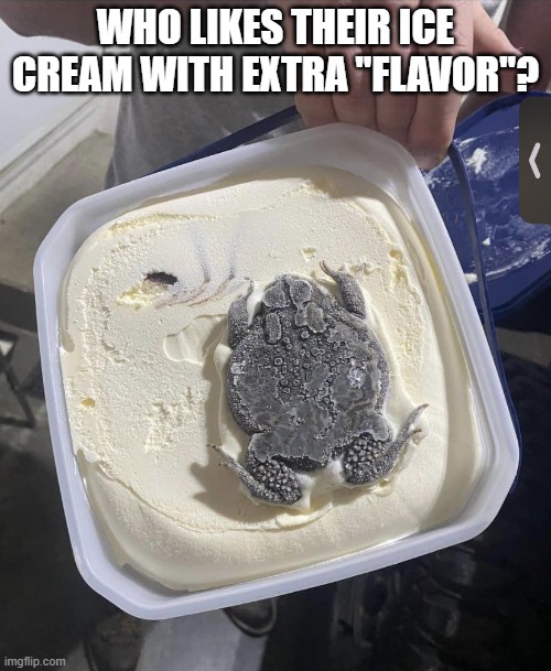 Ice Cream Anyone? | WHO LIKES THEIR ICE CREAM WITH EXTRA "FLAVOR"? | image tagged in cursed image | made w/ Imgflip meme maker