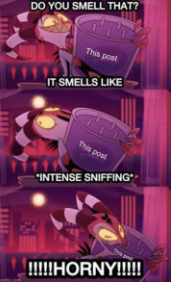 smells like horny Blank Meme Template