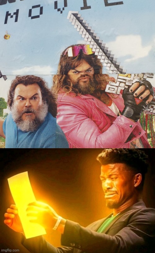 Poster | image tagged in jimmy butler cringe,minecraft,poster,posters,memes,you had one job | made w/ Imgflip meme maker