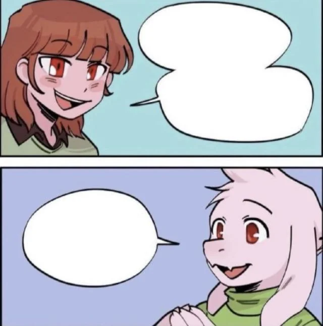 High Quality Undertale comic Blank Meme Template