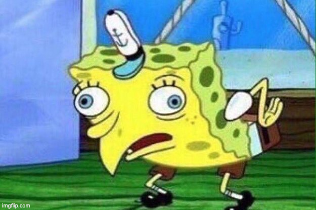 Sponge derp Blank Meme Template