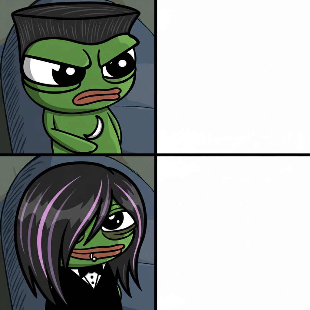 $emo frok Blank Meme Template