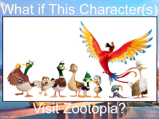 What If Migration Characters Visit Zootopia | image tagged in migration,illumination,disney,zootopia,memes | made w/ Imgflip meme maker