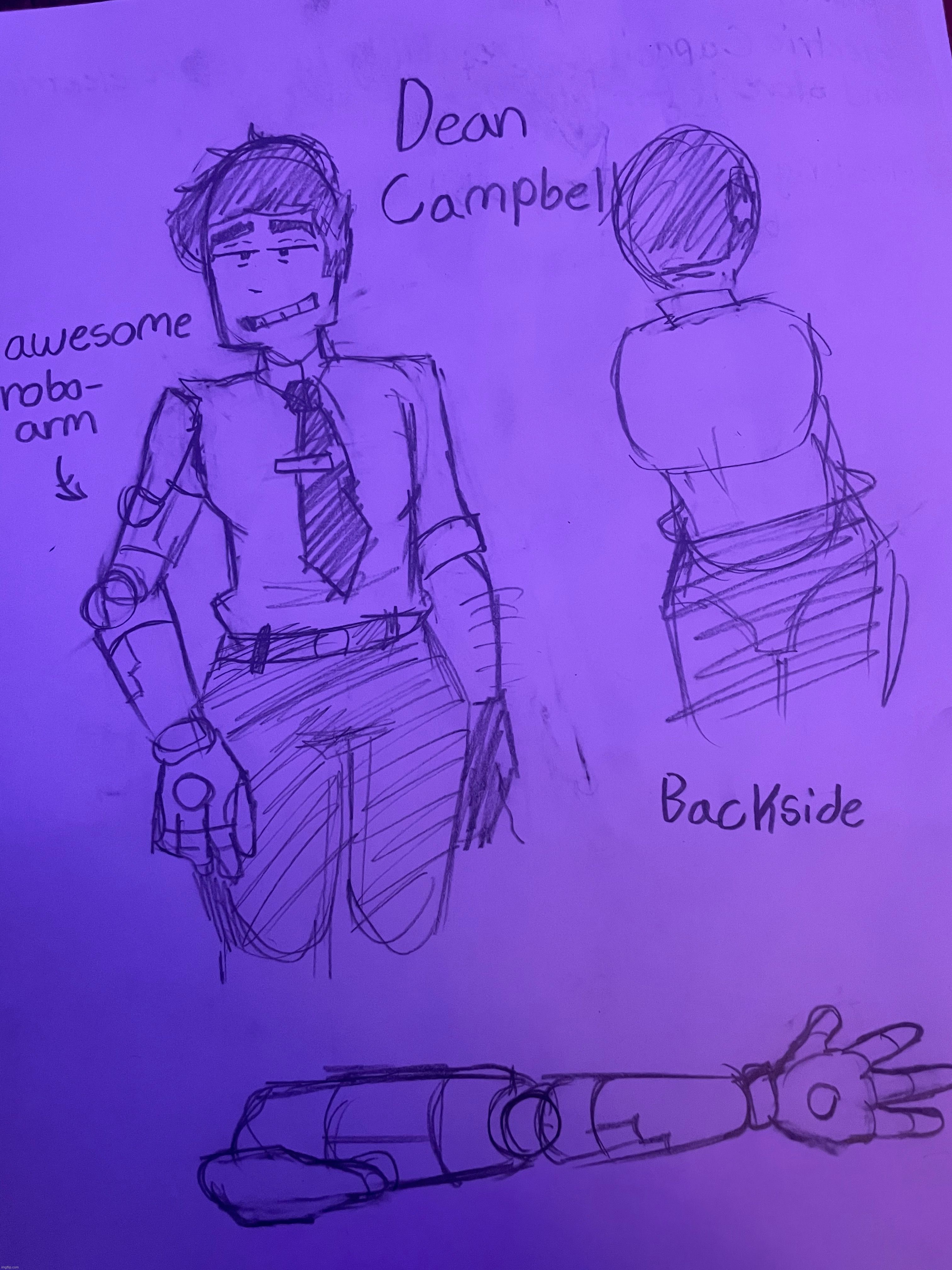 NEW OC DROPPED: Dean Campbell, an hitman who’s hire to get Mr Giggles  (yes, Mr Giggles has opps) | made w/ Imgflip meme maker