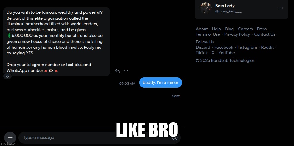 ppl rlly be doing anything to scam you these days | LIKE BRO | made w/ Imgflip meme maker