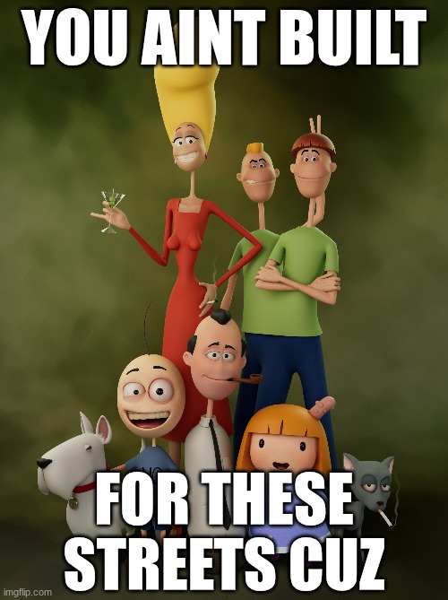 YOU AINT BUILT; FOR THESE STREETS CUZ | made w/ Imgflip meme maker