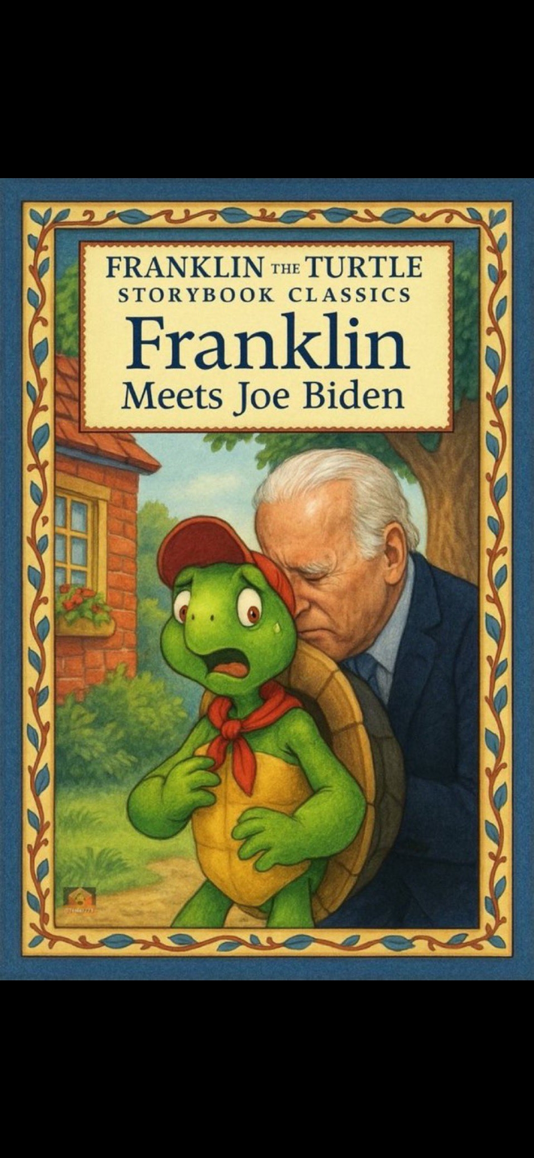 Franklin meets Biden Blank Meme Template