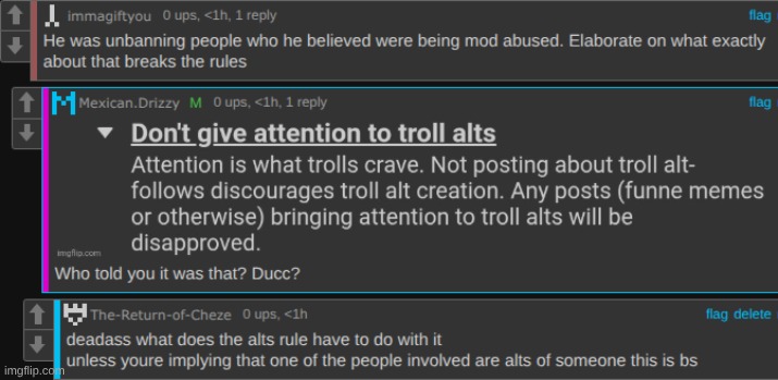 ts is stupid if I'm banned when I come back from lunch throw a riot or something | made w/ Imgflip meme maker