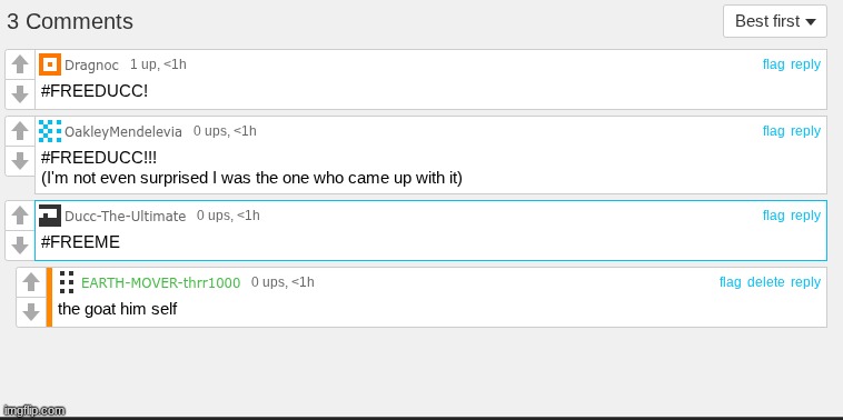 freeducc by reposting this you can get banned by manticore yipe repost this for the movment | image tagged in freeducc | made w/ Imgflip meme maker