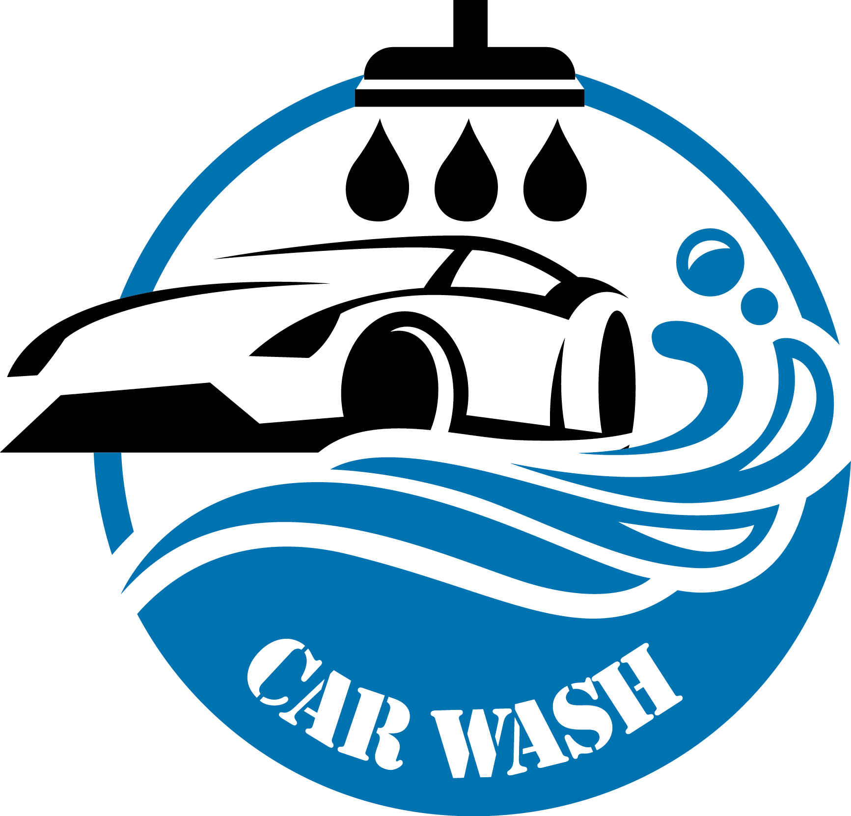 Car wash logo Blank Meme Template