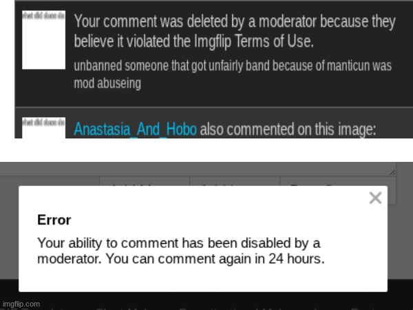 L mod abuse | made w/ Imgflip meme maker